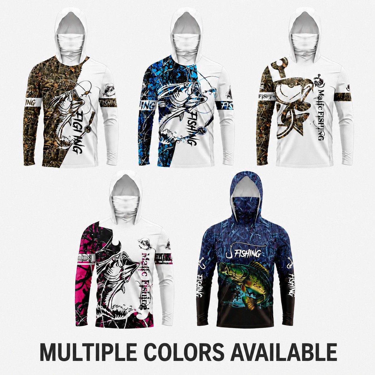 Fishing Shirt Uv Protection - MALFC 1PC Erkek Kapüşonlu Balıkçı Gömleği