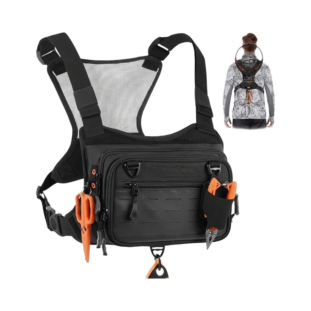 Ön ve Yanlarda Modüler Dokuma  - Fishing Backpack incelemesi ve fiyatı