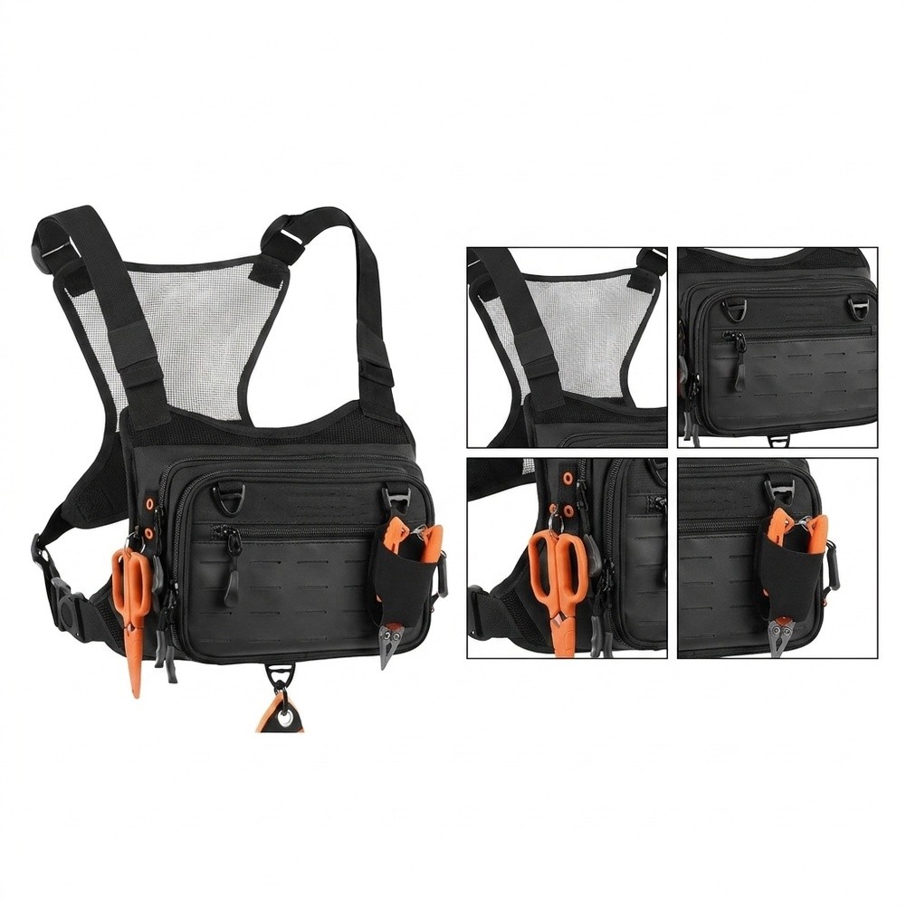 Ön ve Yanlarda Modüler Dokuma  - Fishing Backpack incelemesi ve fiyatı